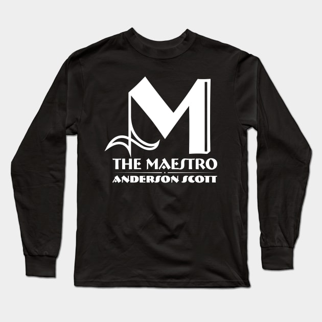 Maestro White Logo Long Sleeve T-Shirt by HTW Shop